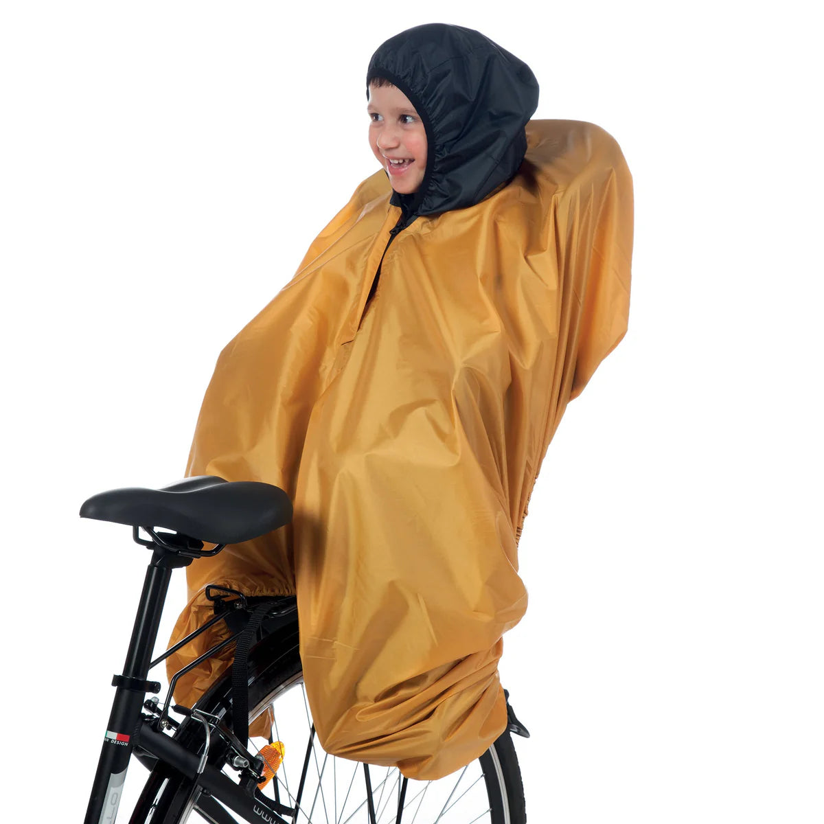 Housse De Pluie Pour Siège Vélo Enfant - Imperméable, Coupe-vent - Fenêtre Transparente - Bandes Réfléchissantes